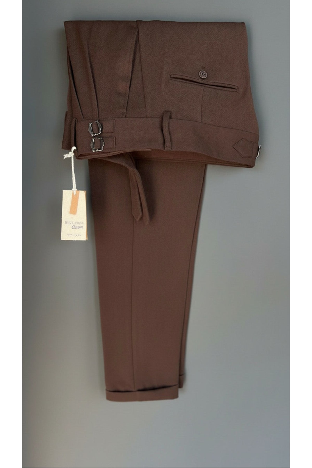 Çift Tokalı Pantolon