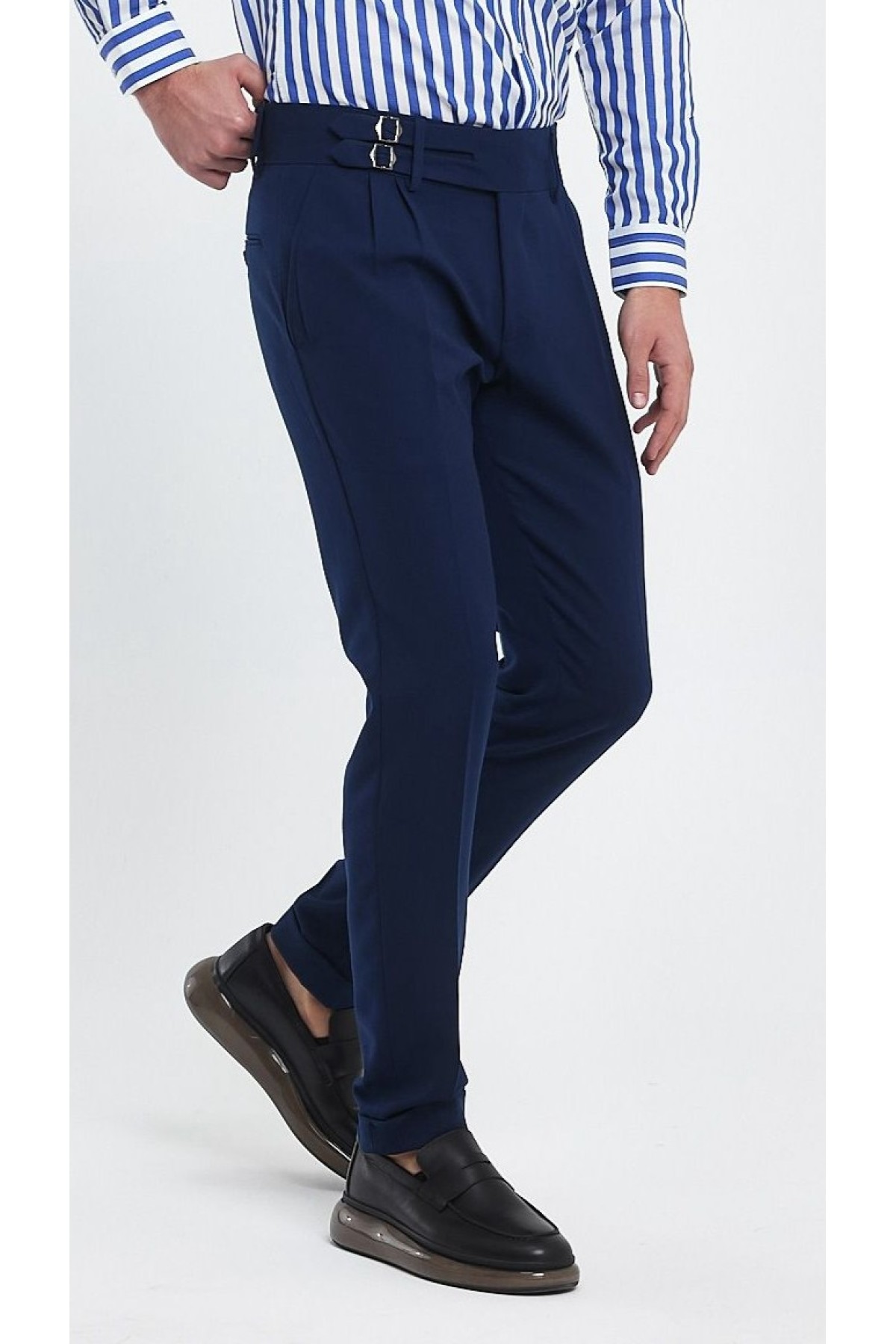 Çift Tokalı Pantolon