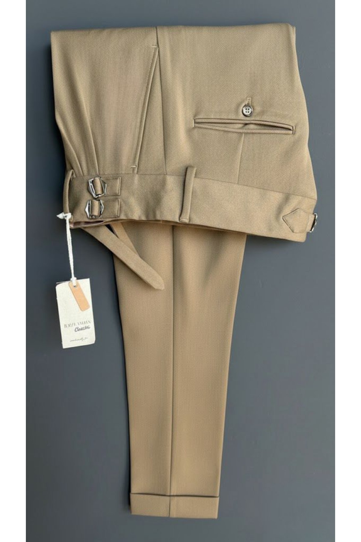 Çift Tokalı Pantolon